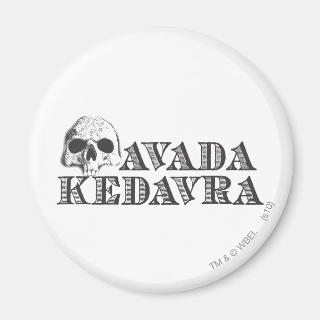 Harry Potter Spell | Avada Kedavra Magnet (Front)