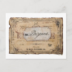 Harry Potter Spell   Bezoars Postcard