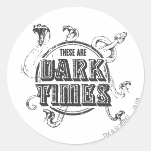 Harry Potter Spell   Dark Times Classic Round Sticker