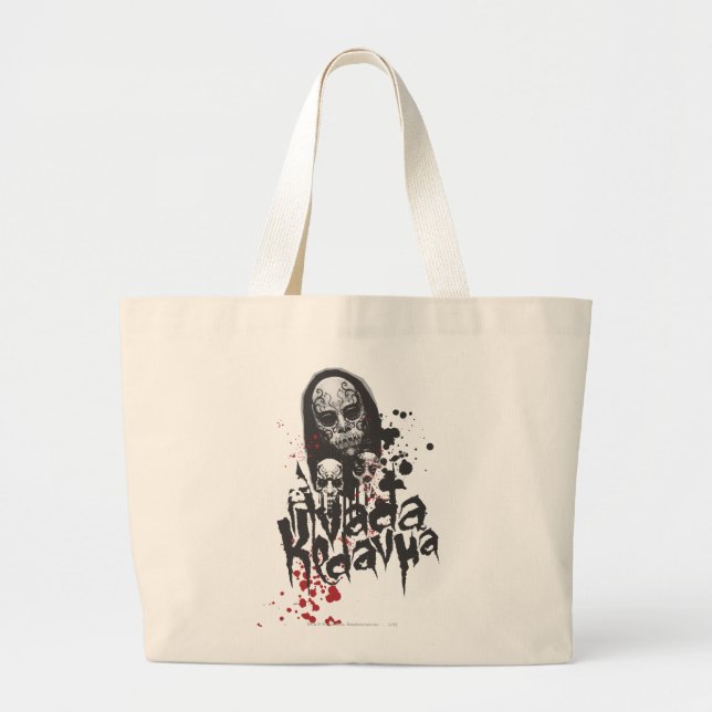 Harry Potter Spell | Death Eater Avada Kedavra Large Tote Bag (Front)