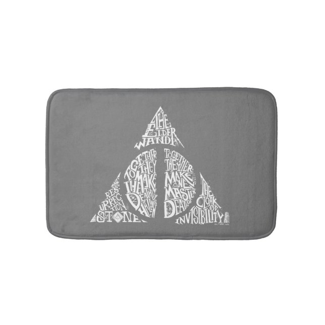 Harry Potter Spell | DEATHLY HALLOWS Graphic 2 Bath Mat (Front)