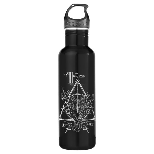 Harry Potter Spell | DEATHLY HALLOWS Graphic 710 Ml Water Bottle (Front)