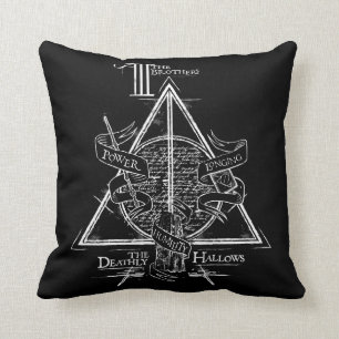 Harry Potter Spell DEATHLY HALLOWS Graphic Cushion