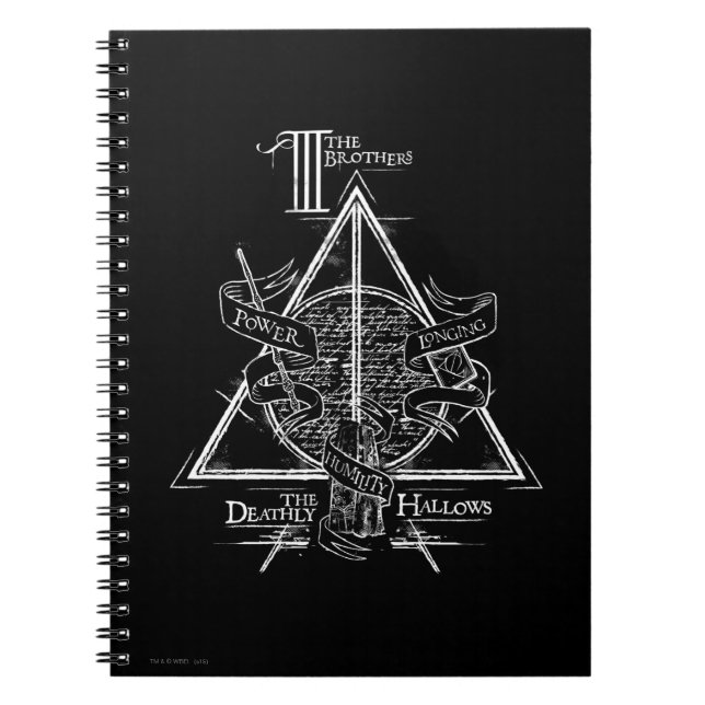 Harry Potter Spell | DEATHLY HALLOWS Graphic Notebook (Front)