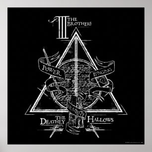 Harry Potter Spell   DEATHLY HALLOWS Graphic Poster