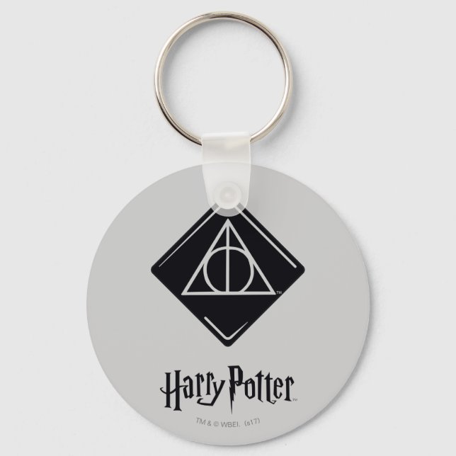 Harry Potter Spell | Deathly Hallows Icon Key Ring (Front)