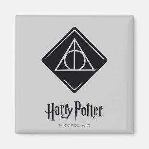 Harry Potter Spell   Deathly Hallows Icon Magnet