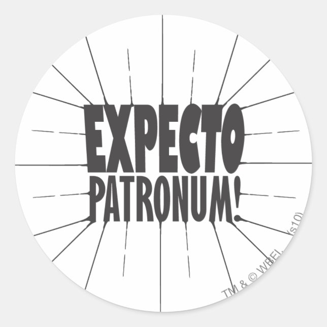 Harry Potter Spell | EXPECTO PATRONUM™! Classic Round Sticker (Front)