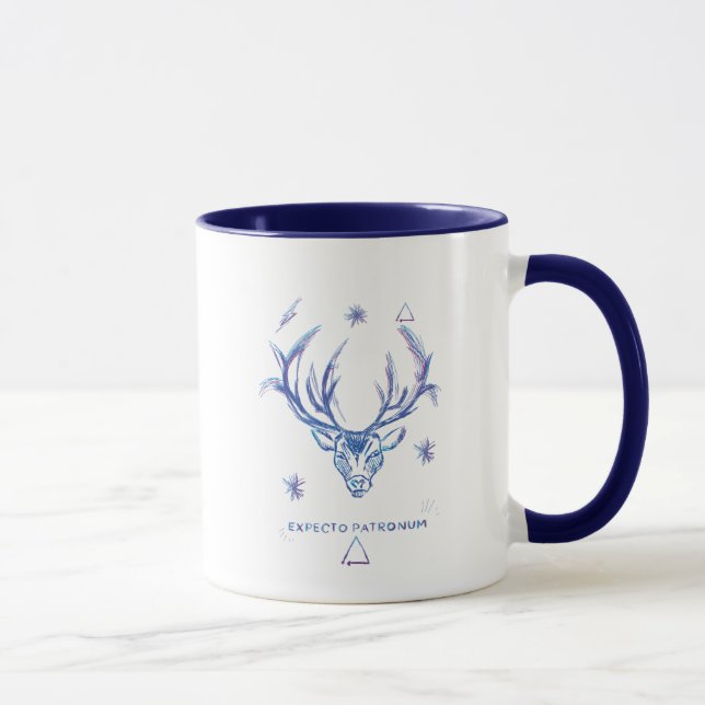 Harry Potter Spell | EXPECTO PATRONUM™Stag Sketch Mug (Right)