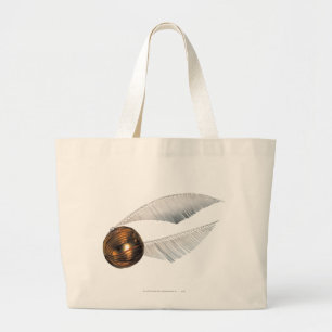Harry Potter Spell   Golden Snitch Large Tote Bag