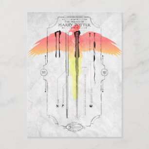 Harry Potter Spell   Harry's Wand Infographic Postcard