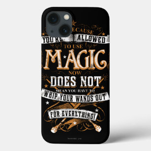 Harry Potter Spell   Just Because You're Allowed iPhone 13 Case