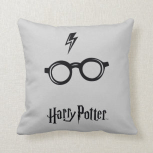 Harry Potter Spell   Lightning Scar and Glasses Cushion