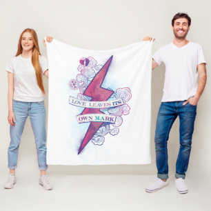 Harry Potter Spell   Love Leaves Its Own Mark Fleece Blanket