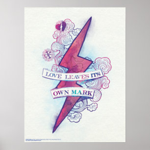 Harry Potter Spell   Love Leaves Its Own Mark Poster