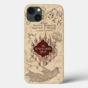 Harry Potter Spell   Marauder's Map iPhone 13 Case