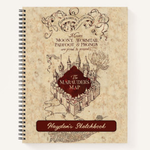 Harry Potter Spell   Marauder's Map Drawing Notebook