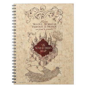 Harry Potter Spell Marauder's Map Notebook