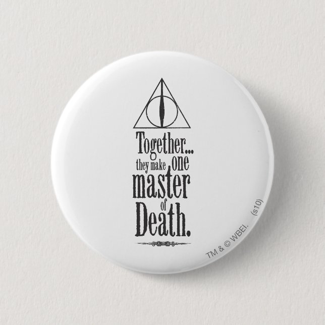 Harry Potter Spell | Master of Death 6 Cm Round Badge (Front)