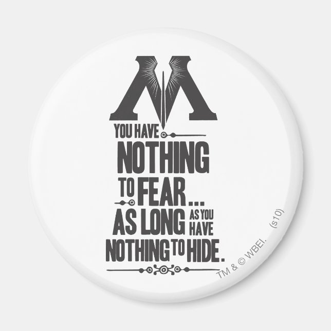 Harry Potter Spell | Ministry of Magic Propaganda Magnet (Front)