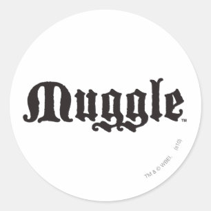 Harry Potter Spell   Muggle Classic Round Sticker