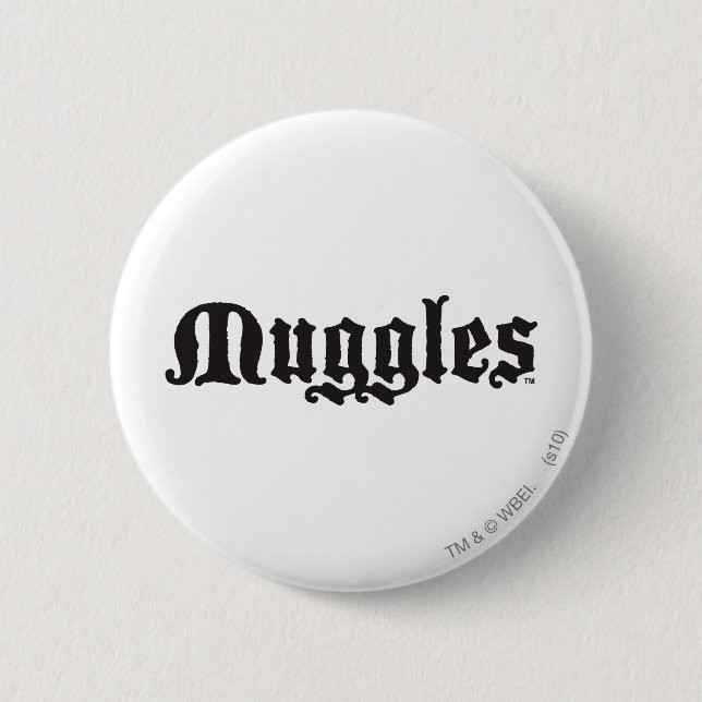 Harry Potter Spell | Muggles 6 Cm Round Badge (Front)