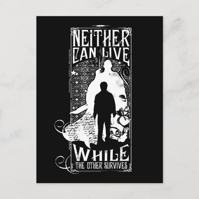 Harry Potter Spell | Neither Can Live Postcard (Front)