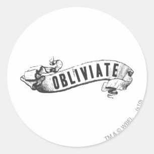 Harry Potter Spell   Obliviate Classic Round Sticker