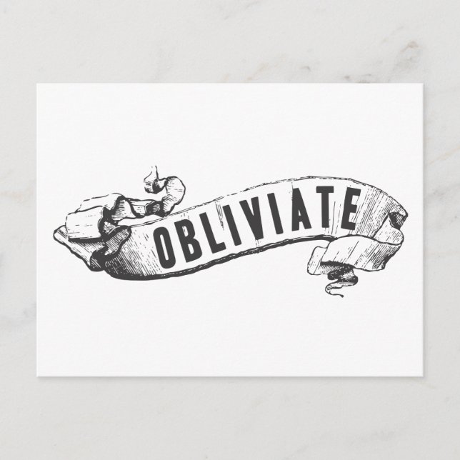 Harry Potter Spell | Obliviate Postcard (Front)