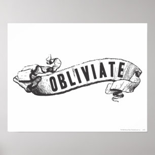 Harry Potter Spell   Obliviate Poster