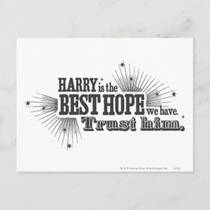 Harry Potter Spell Our Best Hope Postcard