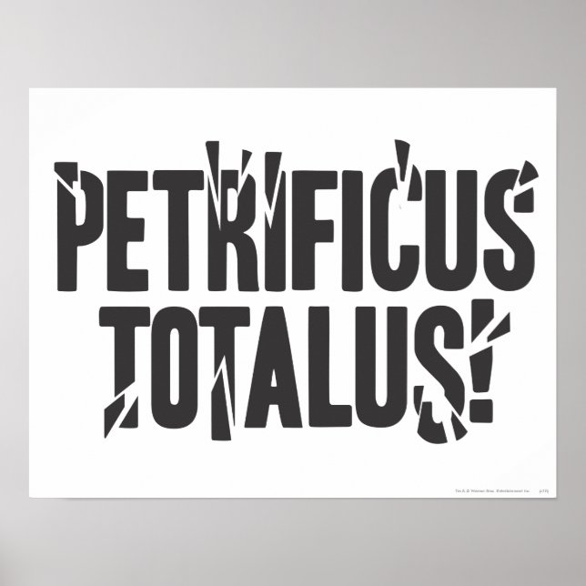 Harry Potter Spell | Petrificus Totalus! Poster (Front)