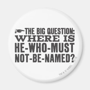 Harry Potter Spell Where is Voldermort? Magnet