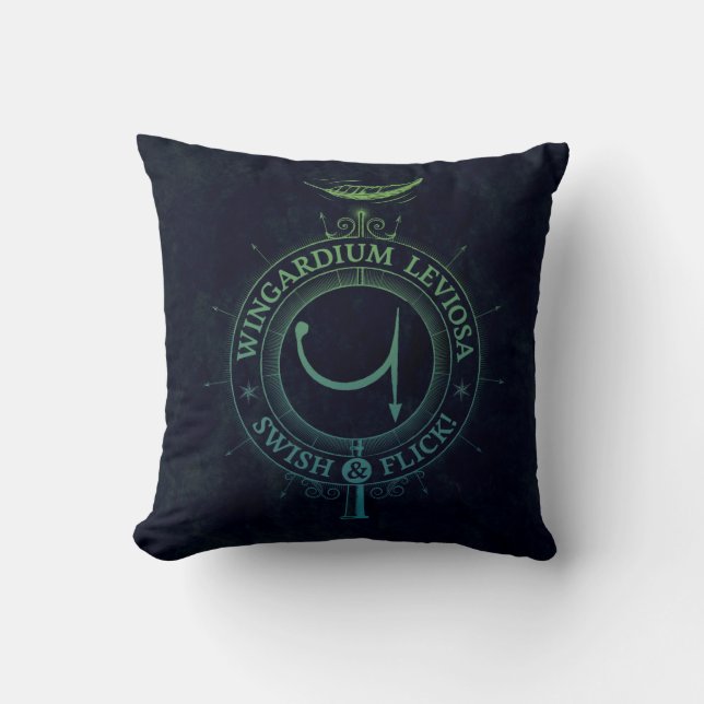 Harry Potter Spell | Wingardium Leviosa Graphic Cushion (Front)