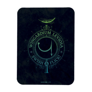 Harry Potter Spell   Wingardium Leviosa Graphic Magnet