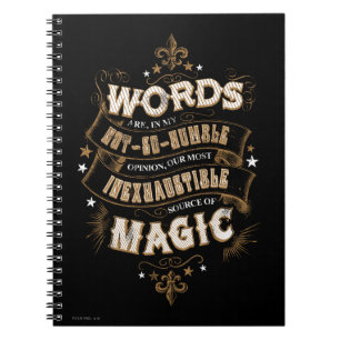 Harry Potter Spell Words Are Our Most Inexhausti Notebook
