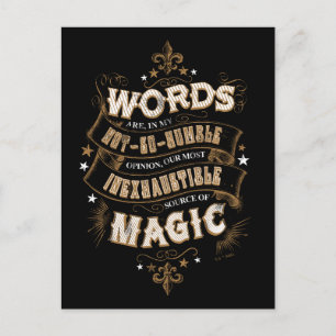 Harry Potter Spell Words Are Our Most Inexhausti Postcard