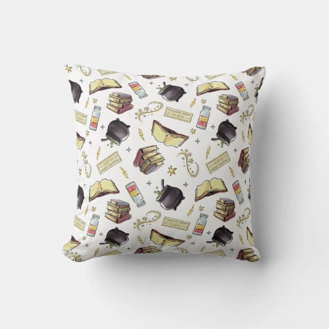 HARRY POTTER™ Spells & Books Pattern Cushion (Front)