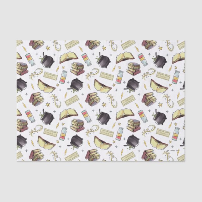 HARRY POTTER™ Spells & Books Pattern Tissue Paper (Front)