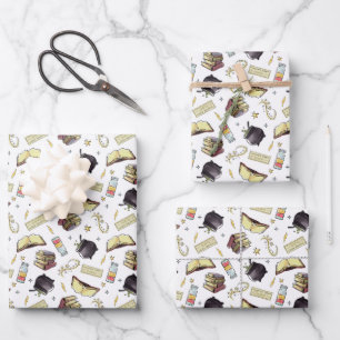 HARRY POTTER™ Spells & Books Pattern Wrapping Paper Sheet