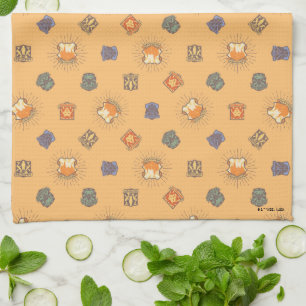 HARRY POTTER™   Summer Magic HOGWARTS™ Pattern Tea Towel