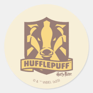 HARRY POTTER™   Summer Magic HUFFLEPUFF™ Crest Classic Round Sticker