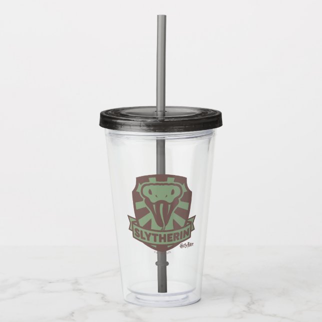 HARRY POTTER™ | Summer Magic SLYTHERIN™ Crest Acrylic Tumbler (Front)