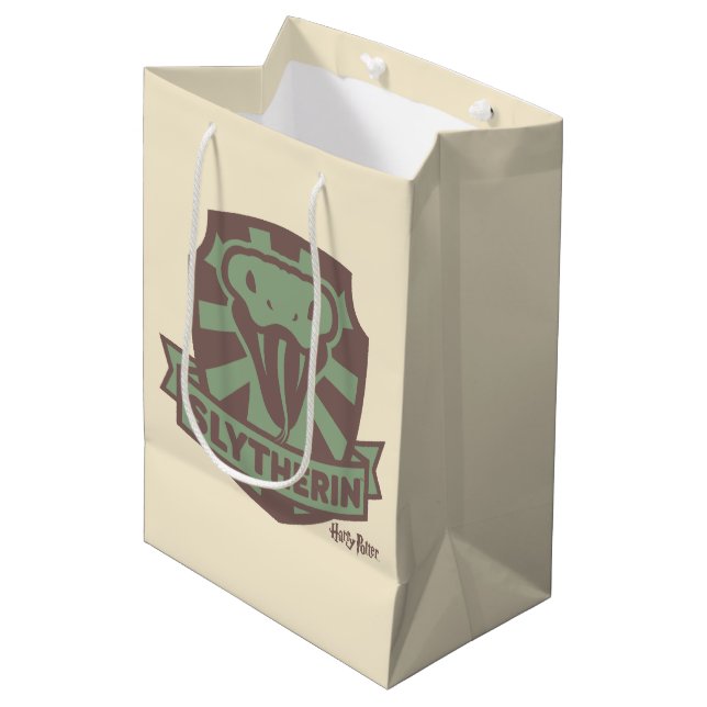HARRY POTTER™ | Summer Magic SLYTHERIN™ Crest Medium Gift Bag (Front Angled)