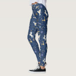 HARRY POTTER™ Summer Solstice Icon Pattern Leggings<br><div class="desc">Dive into a starry night of wizarding wonder with this enchanting magical icons pattern. Set against a deep midnight-blue background, this all-over print features a delightful mix of floating letters, golden snitches, wands, glasses, constellations, moons, lightning bolts, unicorns, and soaring owls. The celestial details and scattered sparkles create a dreamy,...</div>