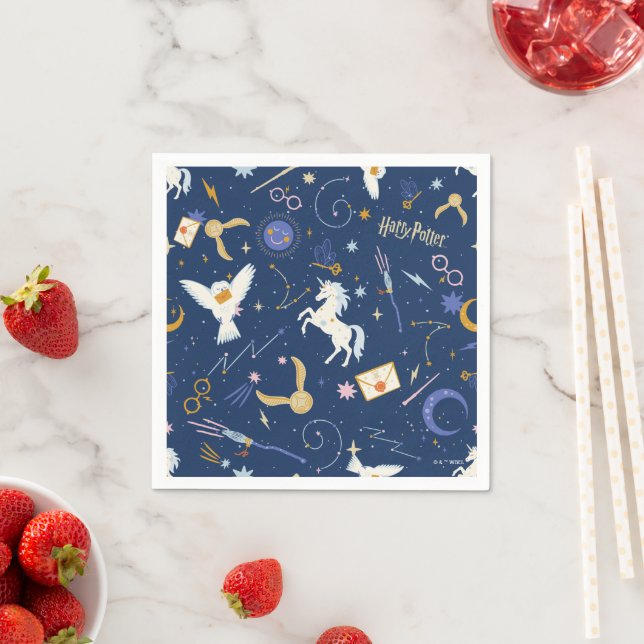 HARRY POTTER™ Summer Solstice Icon Pattern Napkin (Insitu)