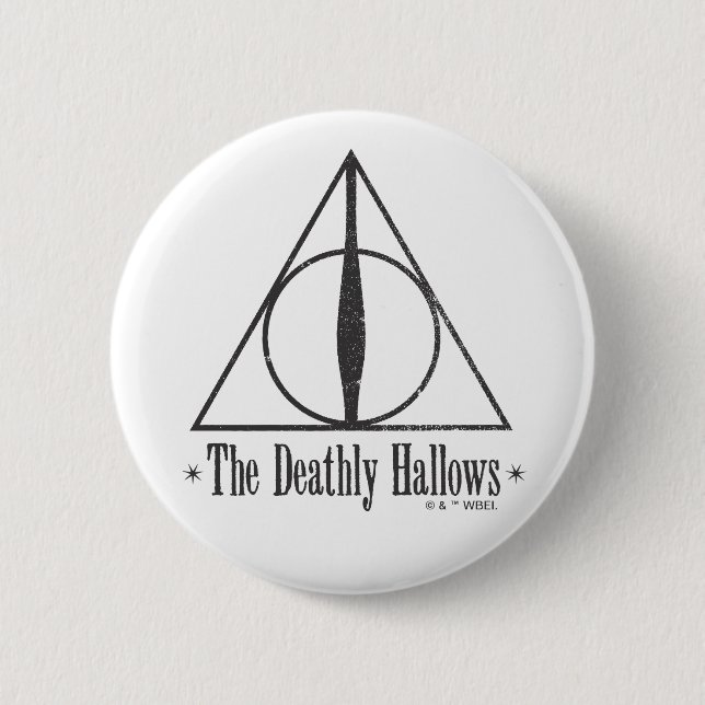 Harry Potter | The Deathly Hallows Emblem 6 Cm Round Badge (Front)