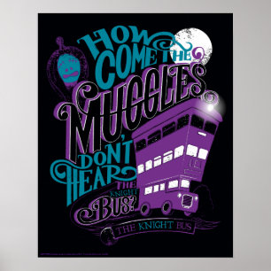 Harry Potter   The Knight Bus Typography Graphic Poster