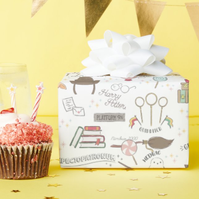 HARRY POTTER™ Tiny Magic Pattern Wrapping Paper (Birthday Party)