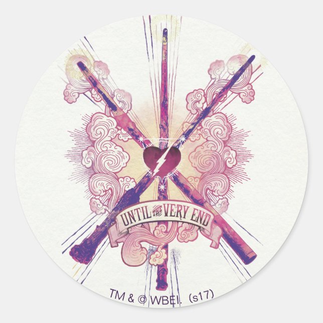 Harry Potter | Until The Very End Classic Round Sticker (Front)